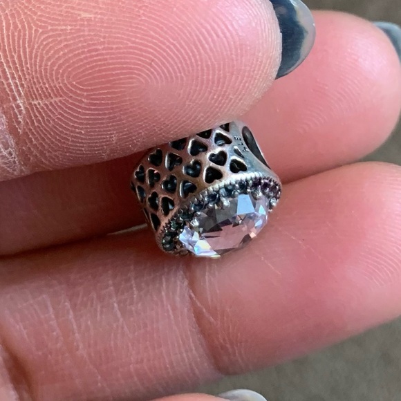 Retired Pandora Multi-Color Radiant Hearts Charm, Multi-Colored Cubic Zirconia - Picture 8 of 10